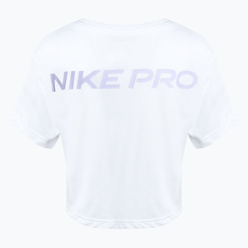 Nike Dri-Fit Pro Trainings-T-Shirt für Frauen weiß 2