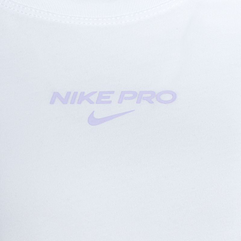 Nike Dri-Fit Pro Trainings-T-Shirt für Frauen weiß 3