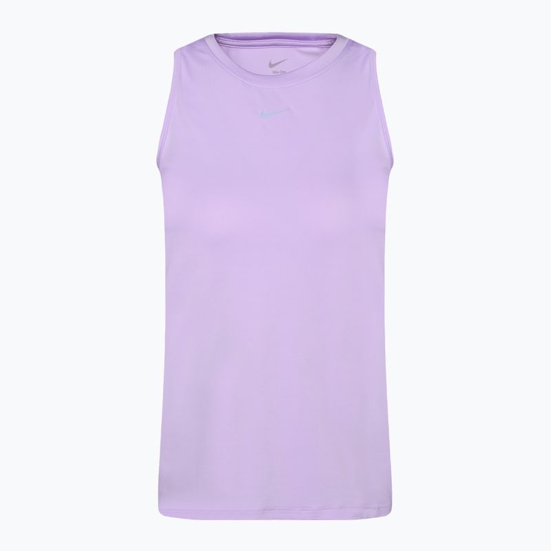 Damen-Trainings-Tanktop Nike One Classic Dri-Fit fliederfarben/schwarz