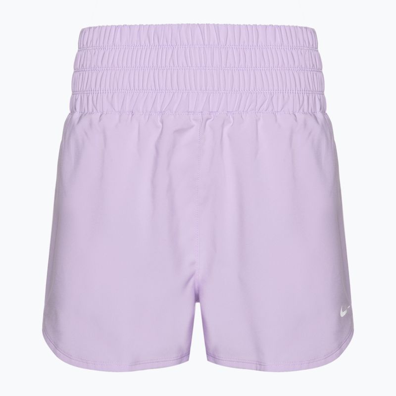 Damen-Shorts Nike One Dri-Fit Ultra High-Waisted 3" lila Blüte