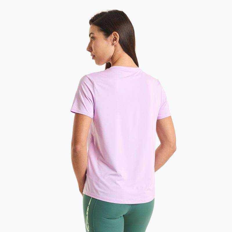 Nike One Swoosh Damen-T-Shirt lila Blüte/weiß 2