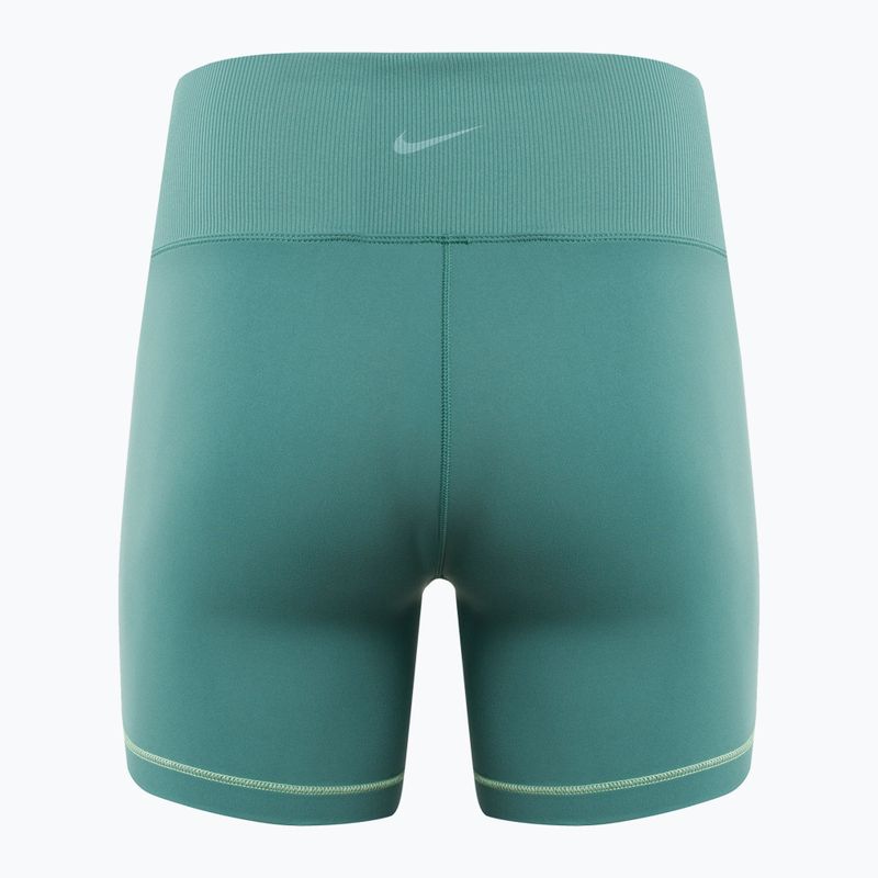 Nike One Rib High-Waisted 5" Biker-Shorts für Damen bicoastal/weiß 2