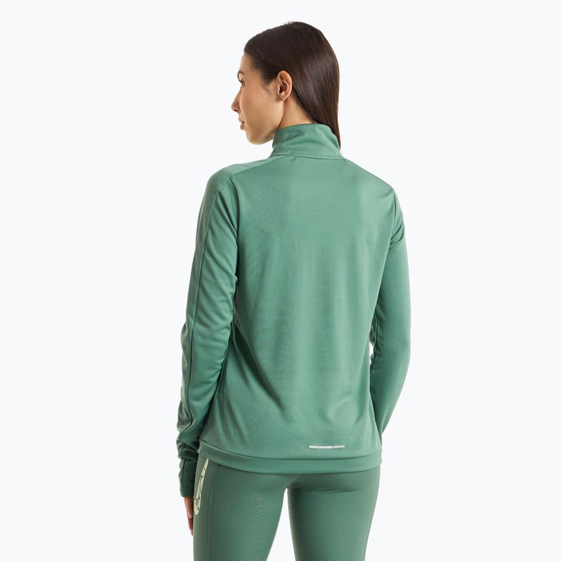 Damen Nike Swoosh Dri-FIT 1/4-Zip Mid Laufshirt bicoastal/vapor green 2