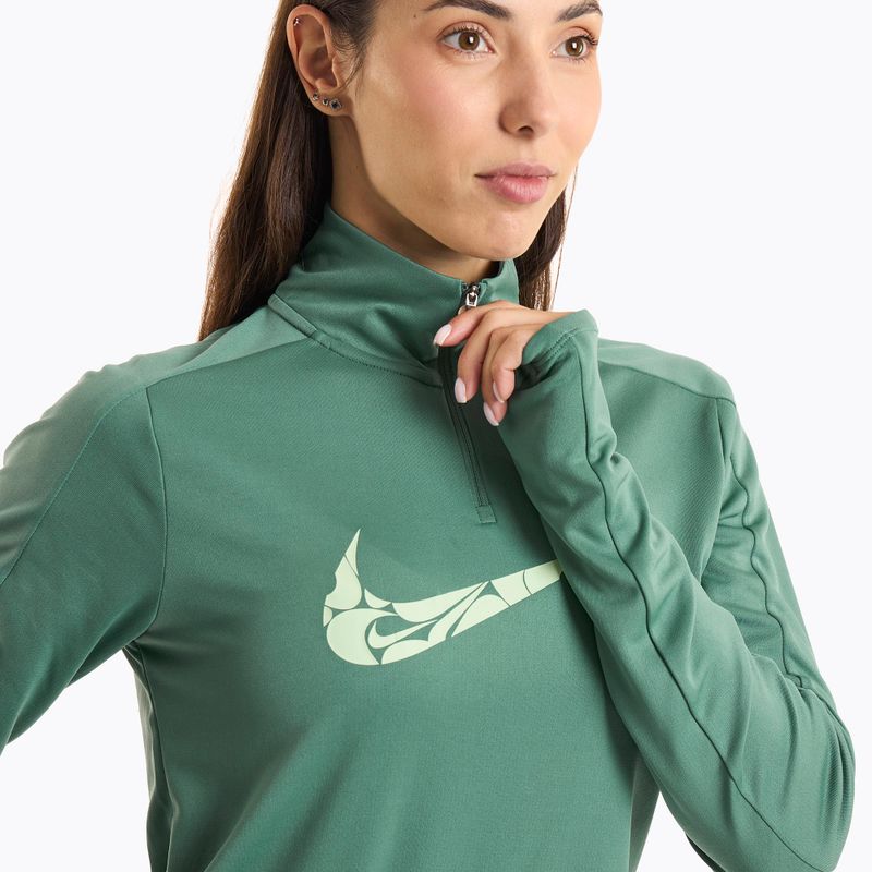 Damen Nike Swoosh Dri-FIT 1/4-Zip Mid Laufshirt bicoastal/vapor green 3