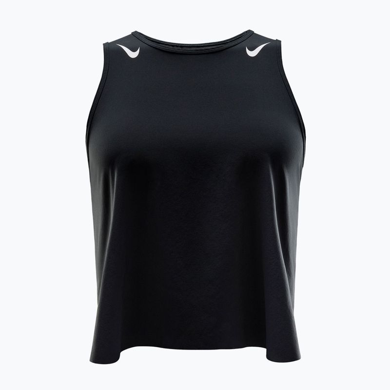 Damen-Laufshirt Nike AeroSwift Dri-Fit ADV Cropped Tank Top black/white 7