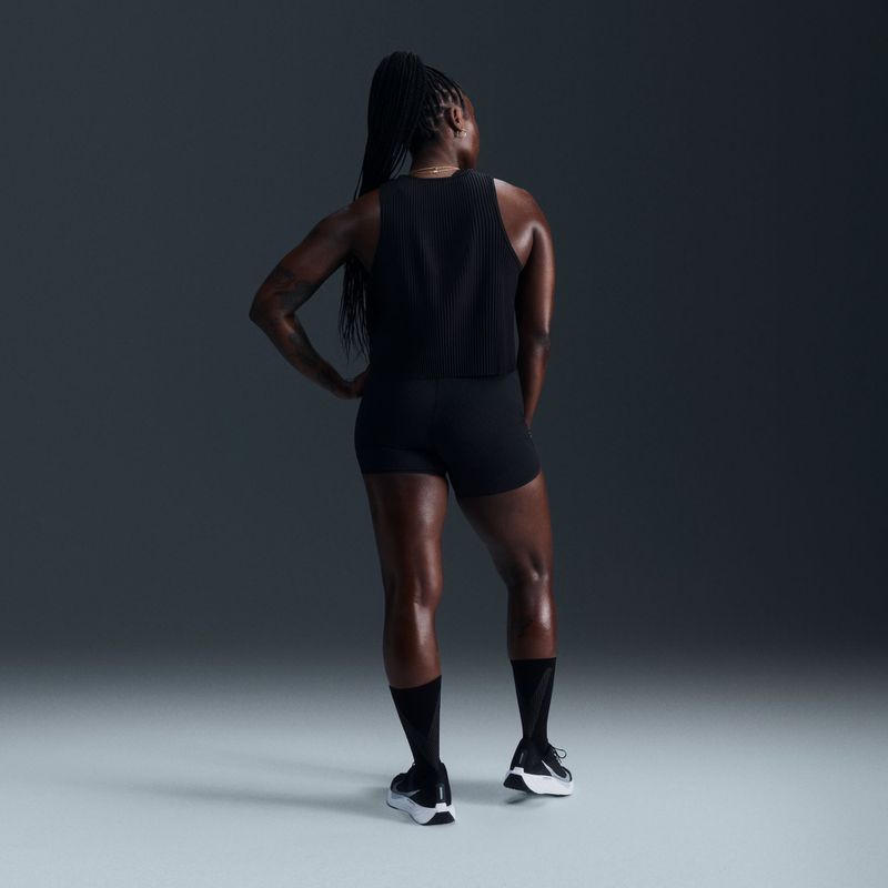Damen-Laufshirt Nike AeroSwift Dri-Fit ADV Cropped Tank Top black/white 9