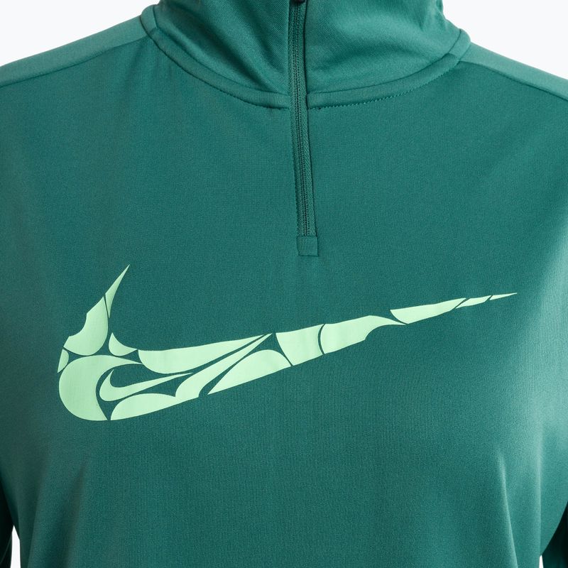 Damen Nike Swoosh Dri-FIT 1/4-Zip Mid Laufshirt bicoastal/vapor green 3