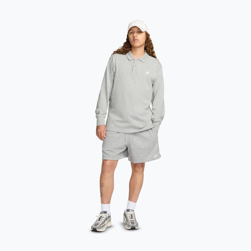 Herren-Shorts Nike Club French Terry Flow dark grey heather/light smoke grey/white 2