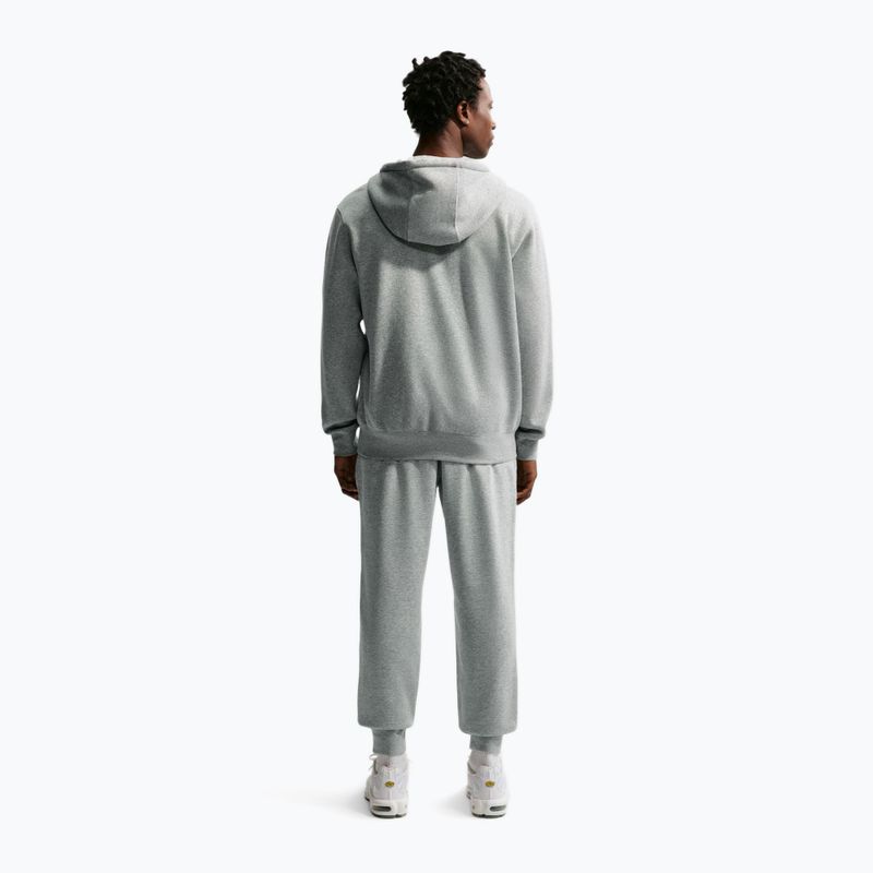 Herrenhose Nike Club French Terry Joggers dark grey heather/light smoke grey/white 3