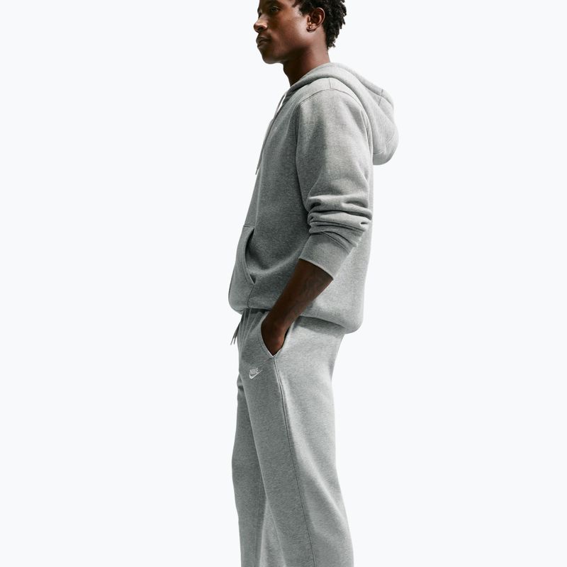 Herrenhose Nike Club French Terry Joggers dark grey heather/light smoke grey/white 4
