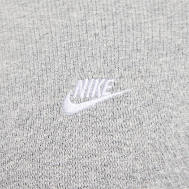 Herren-Sweatshirt Nike Club French Terry Crew dark grey heather/white 5