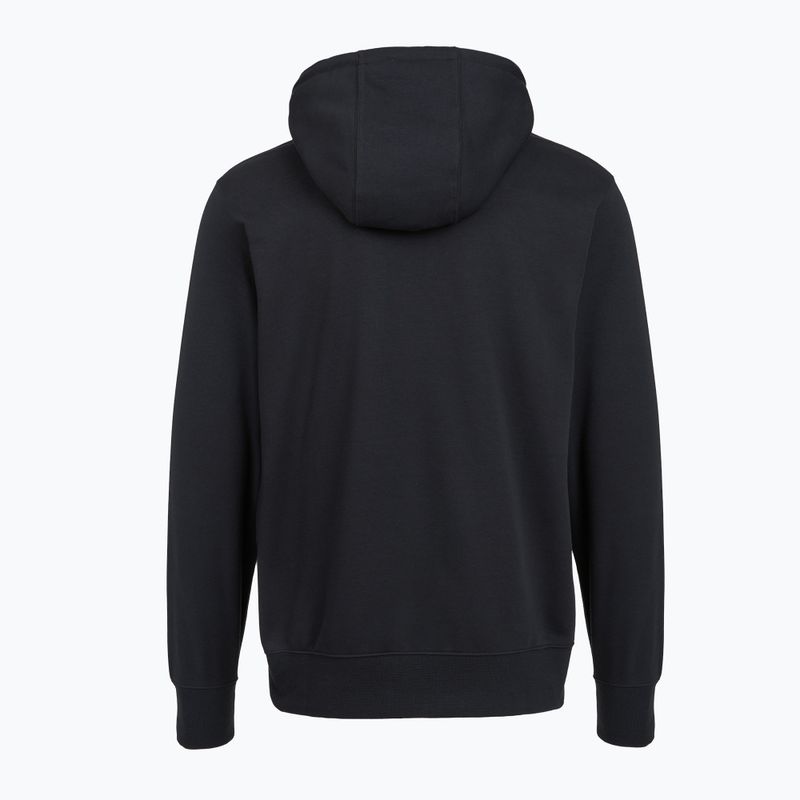 Herren Nike Club French Terry Pullover Hoodie schwarz/schwarz/weiß 9