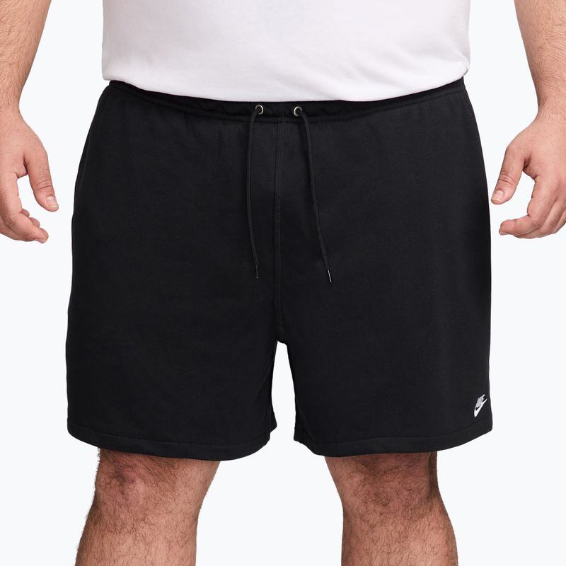 Herren-Shorts Nike Club French Terry Flow black/black/white 4