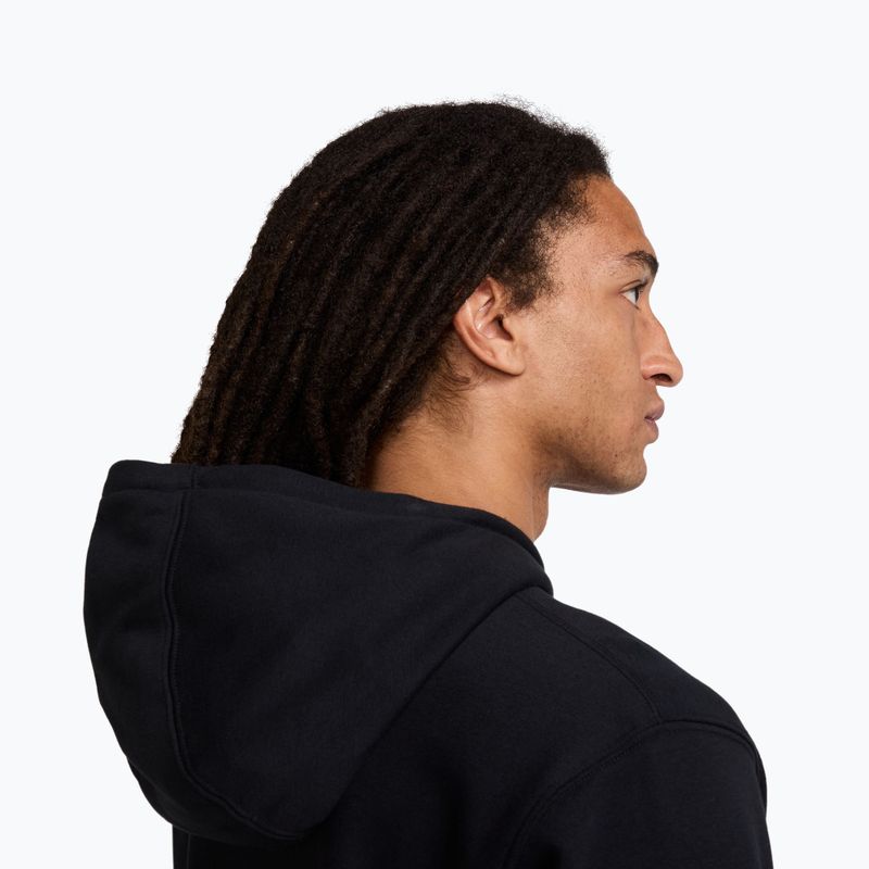 Herren Nike Club French Terry Pullover Hoodie schwarz/schwarz/weiß 5