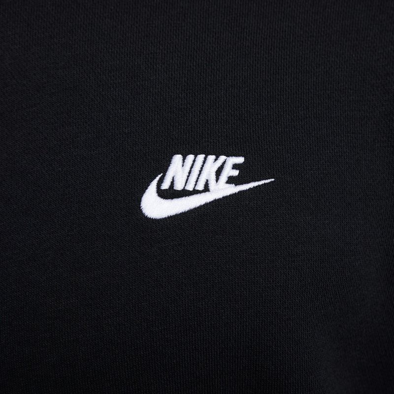 Herren-Sweatshirt Nike Club French Terry Crew black/white 5