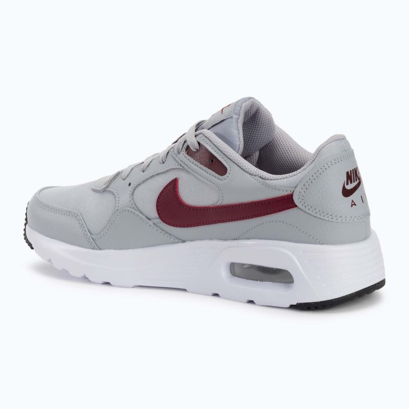 Männer Nike Air Max Sc wolfsgrau / burgundy crush / weiß / dunkel Team rot Schuhe 3