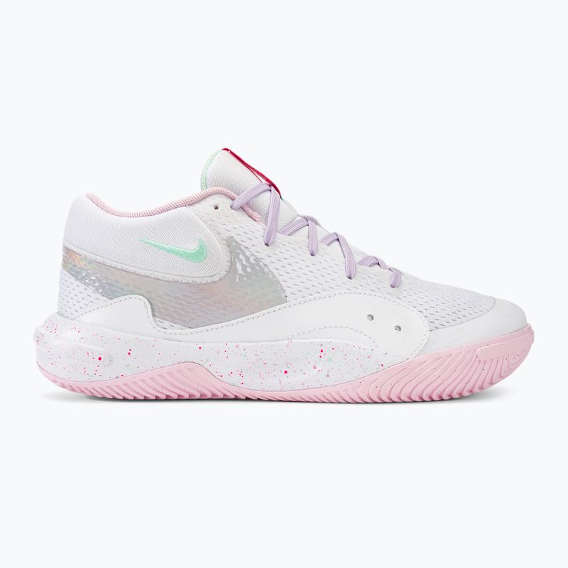 Nike Hyperquick Court Flight SE Volleyballschuhe weiß/rosa Schaumstoff/violetter Nebel/Mint Schaumstoff 2