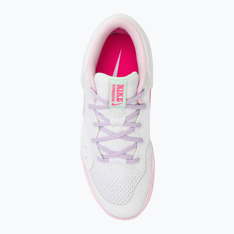 Nike Hyperquick Court Flight SE Volleyballschuhe weiß/rosa Schaumstoff/violetter Nebel/Mint Schaumstoff 5