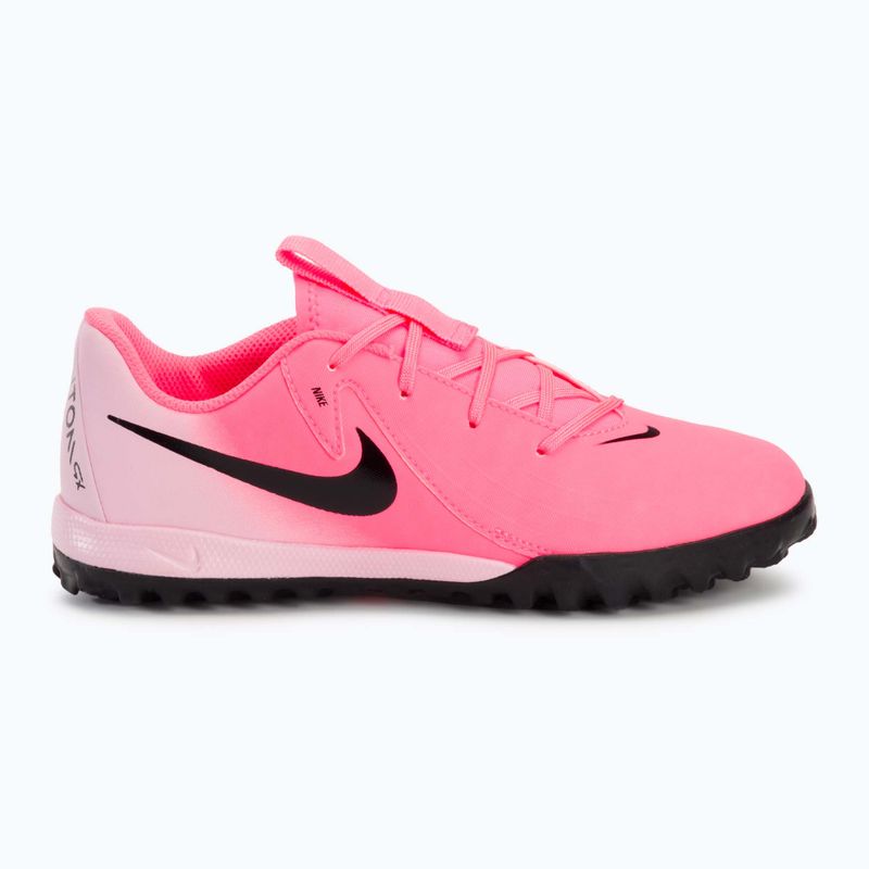 Nike Phantom GX II Academy TF Kinder-Fußballschuhe FJ2608-600 sunset pulse/schwarz 2