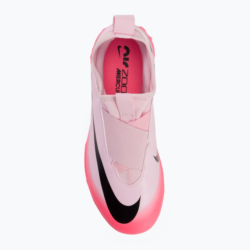 Kinder-Fußballschuhe Nike Zoom Mercurial Vapor 15 Academy TF rosa Schaum/schwarz 5