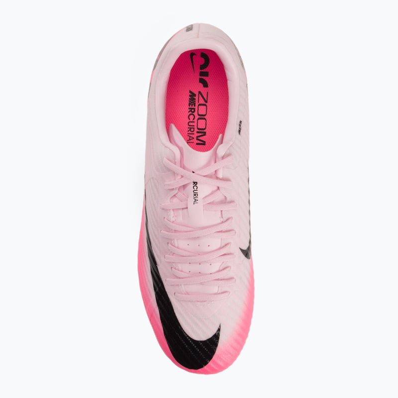 Fußballschuhe Nike Zoom Mercurial Vapor 15 Academy FG/MG rosa Schaum / schwarz 5