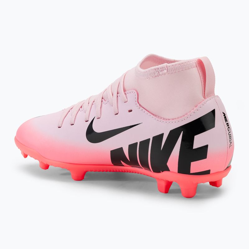 Nike Mercurial Superfly 9 Club FG/MG Junior rosa Schaumstoff/schwarz Kinder Fußballschuhe 3