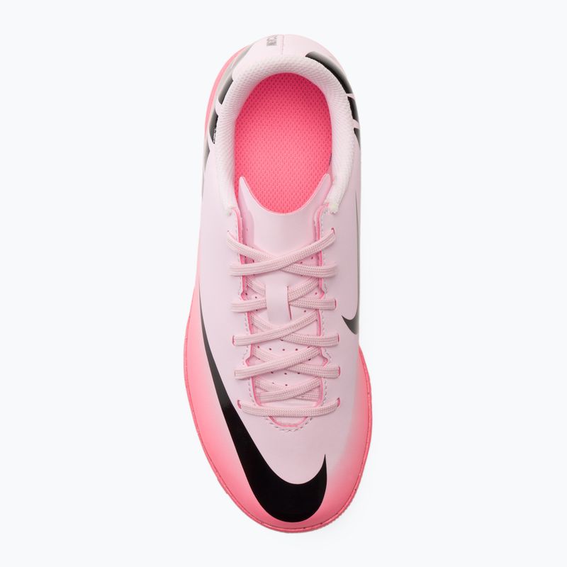 Nike Mercurial Vapor 15 Club IC rosa Schaum / schwarz Kinder Fußballschuhe 5
