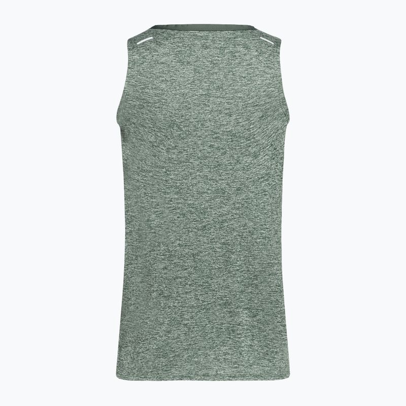 Nike Dri-Fit Rise 365 Herren Lauftank in Grün/Leder 2