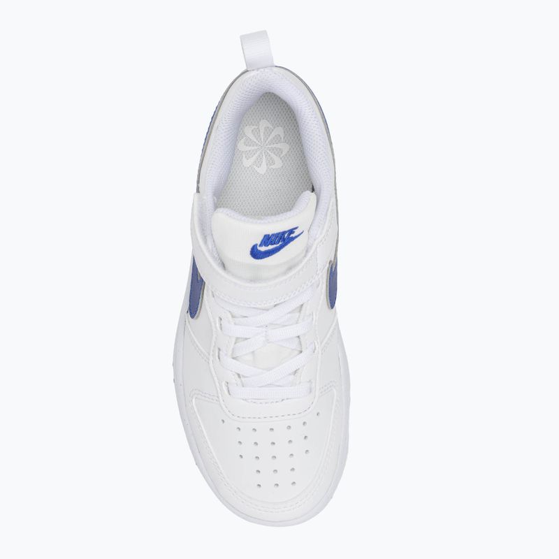 Nike Court Borough Low Kinderschuhe Recraft Weiß/Hyper Royal 5