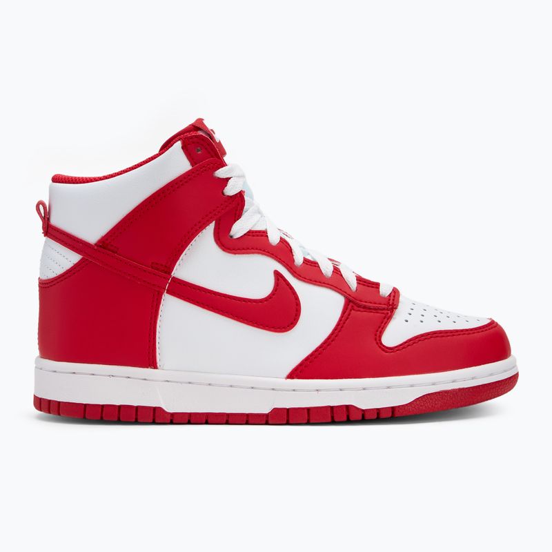 Nike Dunk High weiß/universitätsrot Schuhe 2