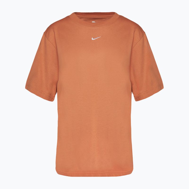 Nike Sportswear Essential terra blush/weißes T-Shirt für Frauen