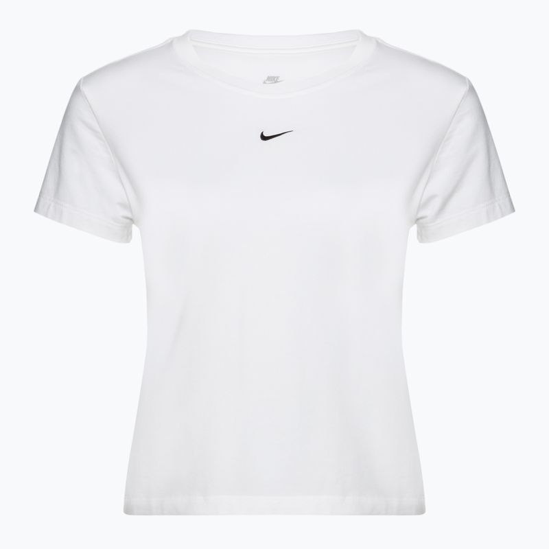 Nike Sportswear Damen Chill-Strick-T-Shirt weiß/schwarz