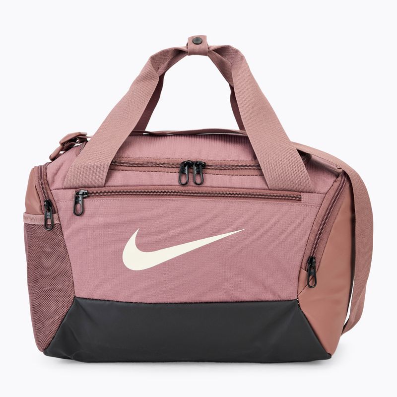 Trainings Tasche Nike Brasilia 9.5 Duffle 25 l smokey mauve/black/light orewood brown