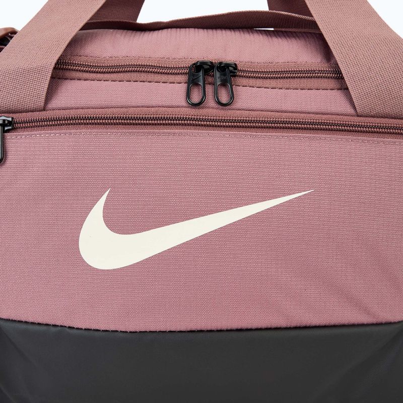 Trainings Tasche Nike Brasilia 9.5 Duffle 25 l smokey mauve/black/light orewood brown 4