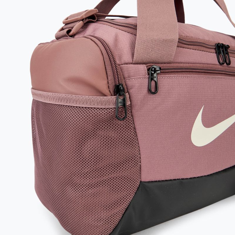 Trainings Tasche Nike Brasilia 9.5 Duffle 25 l smokey mauve/black/light orewood brown 5