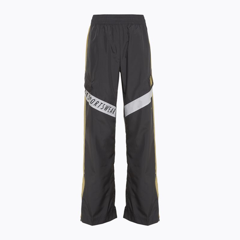 Nike Sportswear Woven High-Waisted Damenhose dunkelgrau/rauchgrau/saturn gold/weiß