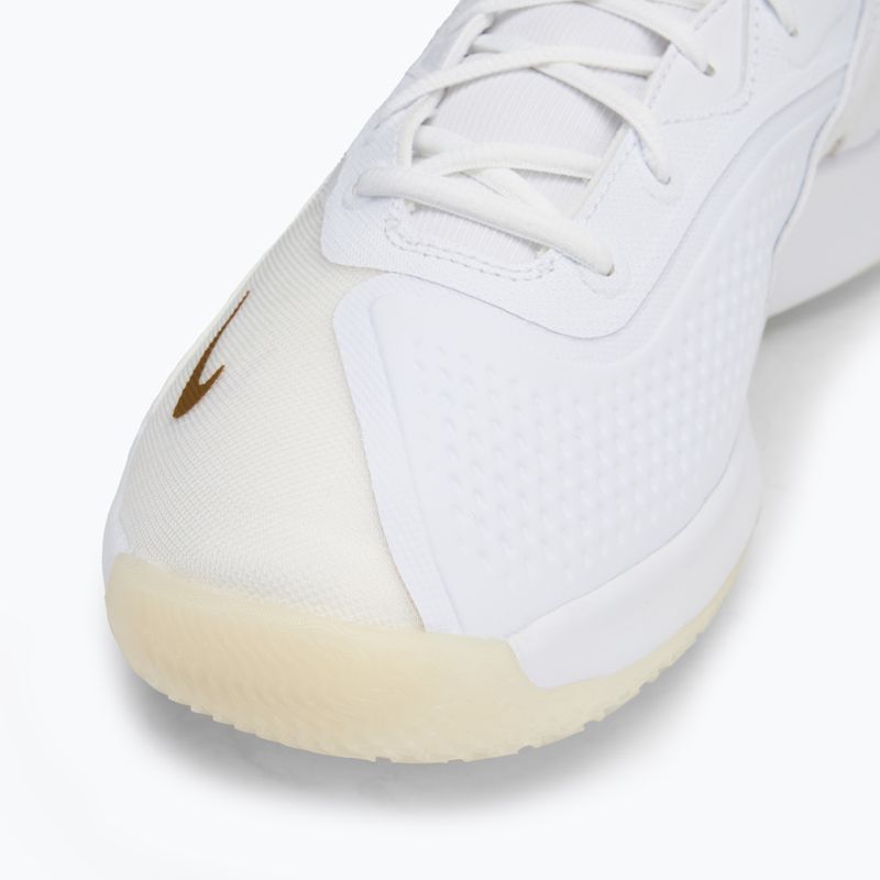 Nike React Hyperset 2 Volleyballschuhe weiß/weiß/metallisches Gold 7