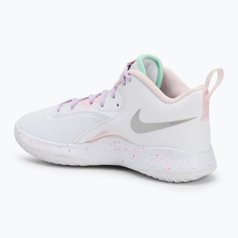Nike Hyperset 2 SE Schuhe weiß/hyper pink/mint foam/violet mist/pink foam 3