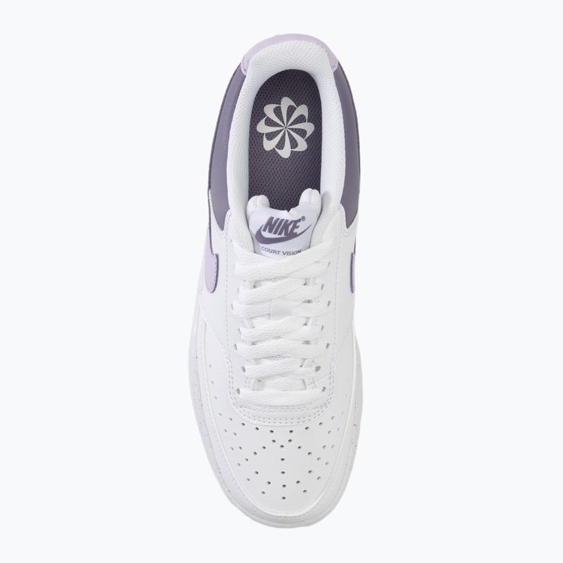 Nike Court Vision Low Damen Schuhe Weiß/Lila Blüte/Daybreak 5