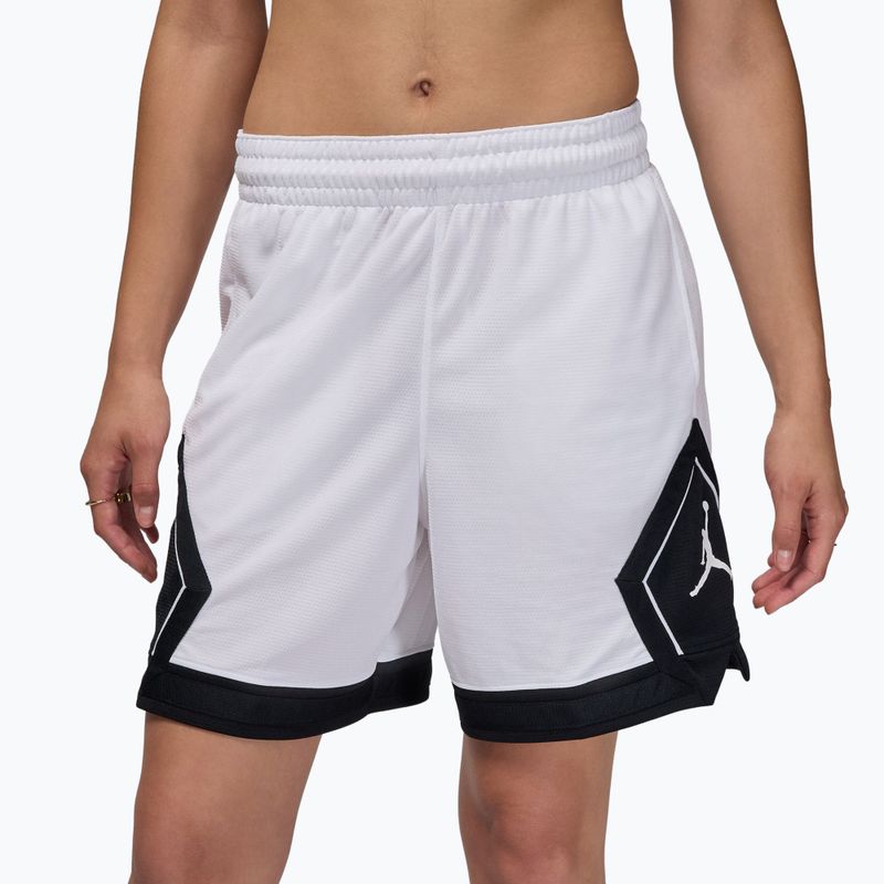 Damen-Basketballshorts Jordan Sport Diamond 4" white/black/black/white 3