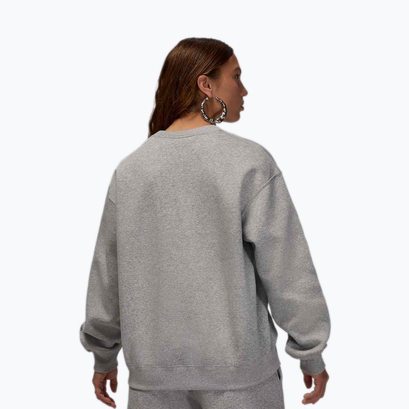Damenpullover Jordan Brooklyn Fleece dark grey heather/white 3