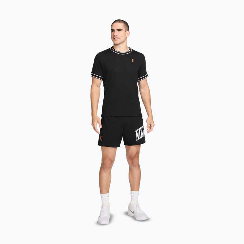 Tennisshirt Herren Nike Court Heritage black/white 2