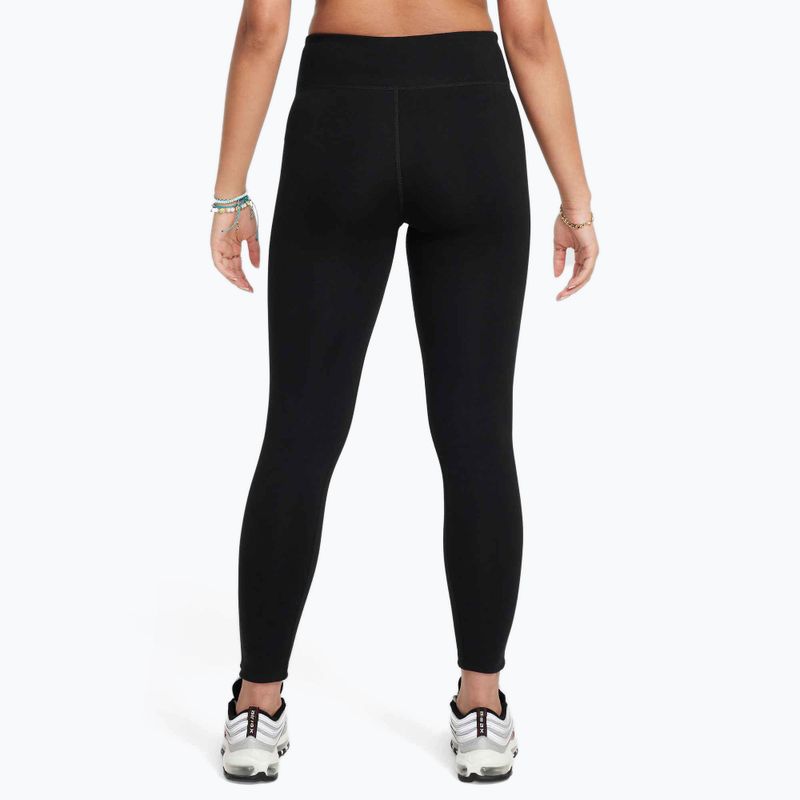 Nike Sportswear Classic High-Waisted schwarz/weiss Kinder Leggings 3