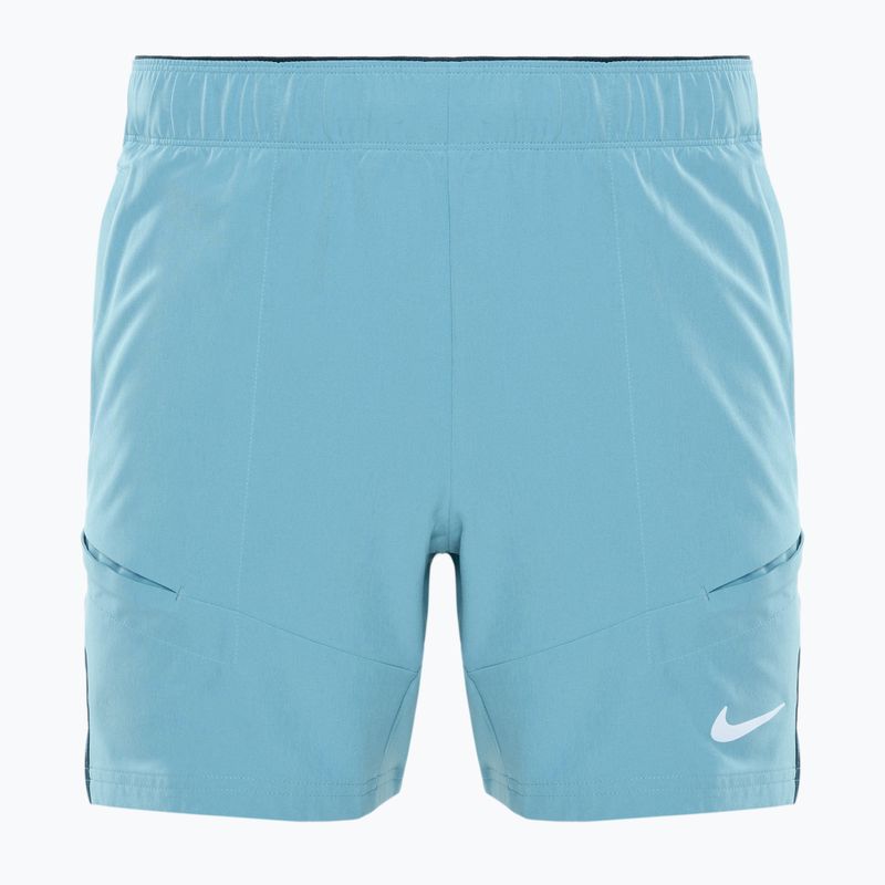 Nike Court Advantage Dri-FIT 7" Denim Tennisshorts, türkis/marine/weiß, Herren