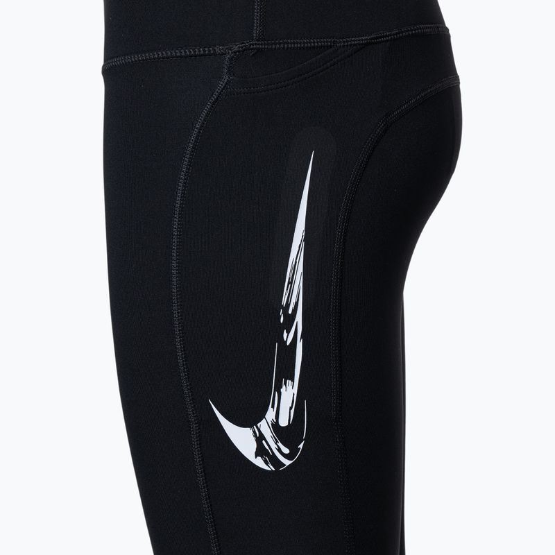 Damen Leggings Nike Fast Swoosh 7/8 black/white 3