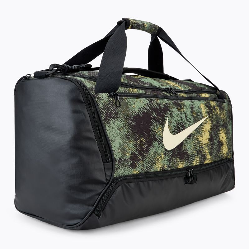 Nike Brasilia 9.5 60 l Trainingstasche ölgrün/schwarz/Kokosnussmilch 2