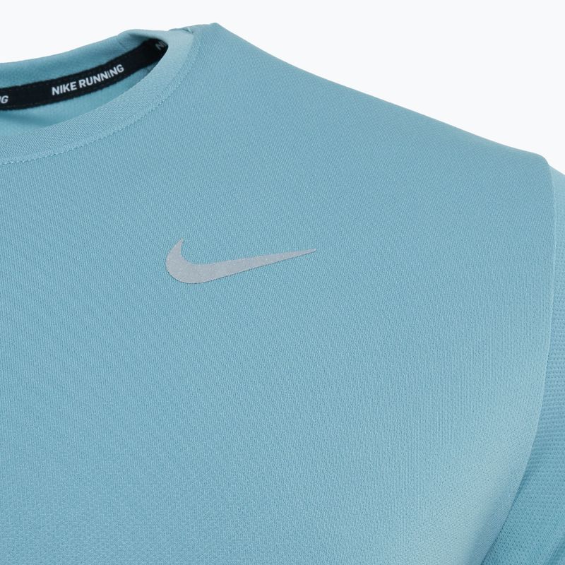 Laufshirt Herren Nike Miler Dri-Fit UV denim turquoise 3