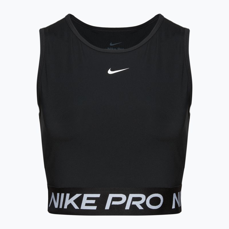 Damen Trainingstank Nike Pro Dri-Fit schwarz/weiss