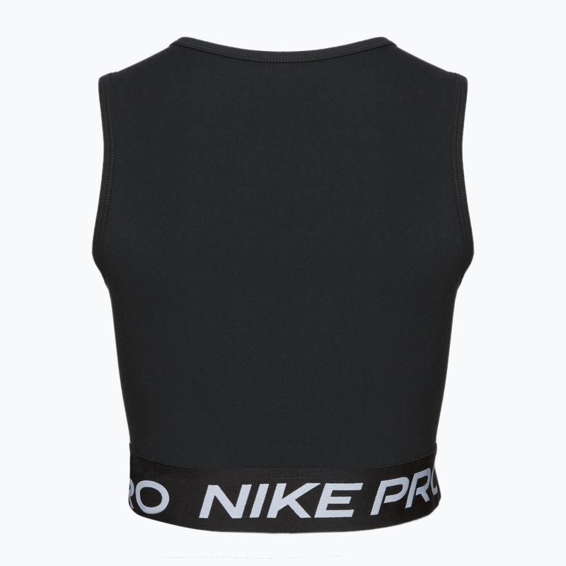 Damen Trainingstank Nike Pro Dri-Fit schwarz/weiss 2