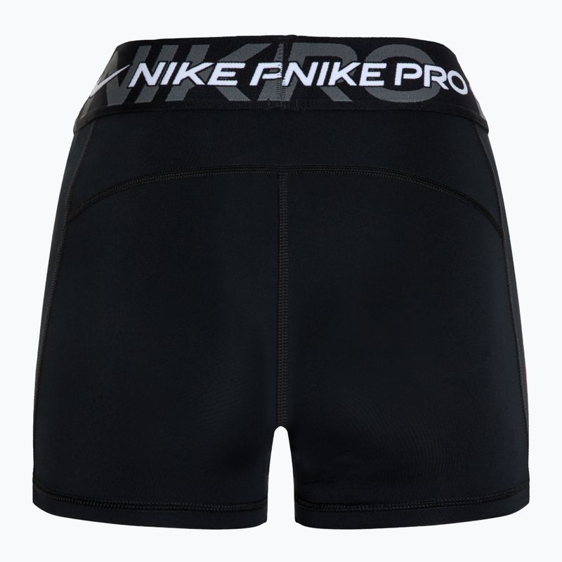 Trainings Shorts Damen Nike Pro Mid Rise 3" black/iron grey/white/white 2